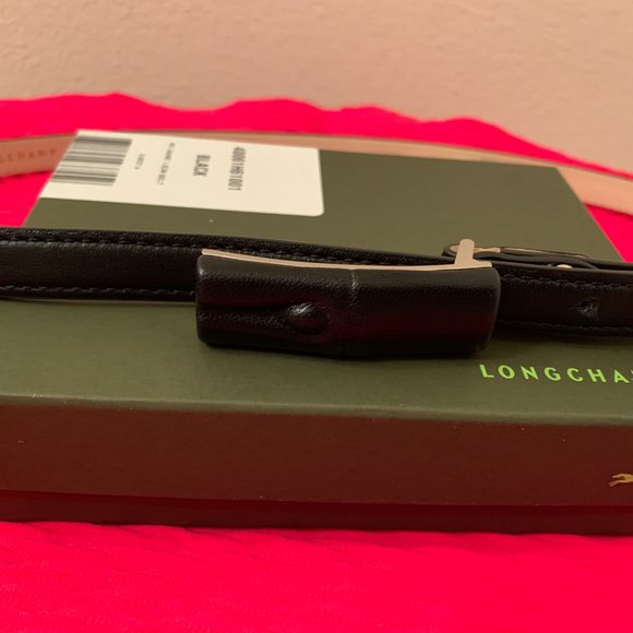 NWT Womens Longchamp Roseau Leather Belt Size: 40 (large) main image 4